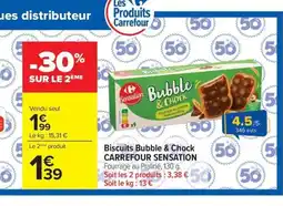 Carrefour Market Biscuits Bubble & Chock offre
