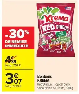 Carrefour Market KREMA Bonbons offre