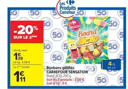 Carrefour Market CARREFOUR SENSATION Bonbons gélifiés offre