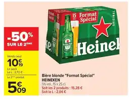 Carrefour Market HEINEKEN Bière blonde Format Spécial offre