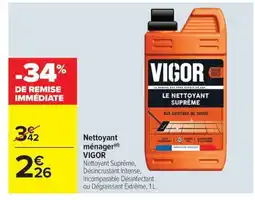 Carrefour Market VIGOR Nettoyant ménager offre
