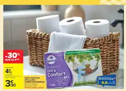 Carrefour Market CARREFOUR ESSENTIAL Papier hygiénique Ultra Confort offre