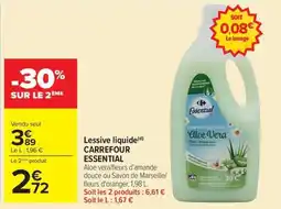 Carrefour Market CARREFOUR ESSENTIAL Lessive liquide offre