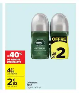 Carrefour Market BRUT Déodorant offre