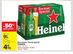Carrefour HEINEKEN Bière blonde Format Spécial offre