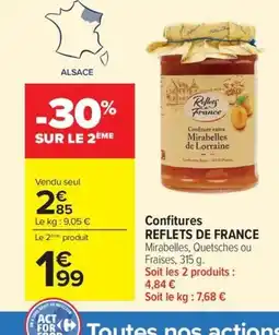 Carrefour REFLETS DE FRANCE Confitures offre