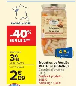 Carrefour REFLETS DE FRANCE Mogettes de Vendée offre