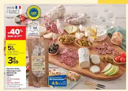 Carrefour I.G.P. REFLETS DE FRANCE Saucisse sèche d'Auvergne offre