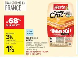 Carrefour HERTA Tendre croc offre