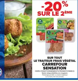 Carrefour CARREFOUR SENSATION Sur tout le traiteur frais végétal offre