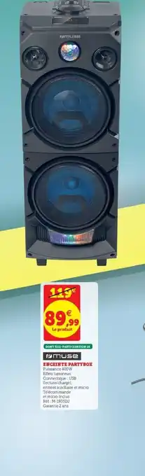 Super U Enceinte Partybox offre