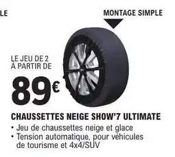 E.Leclerc CHAUSSETTES NEIGE SHOW’7 ULTIMATE offre