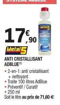 E.Leclerc ANTI CRISTALLISANT ADBLUE offre