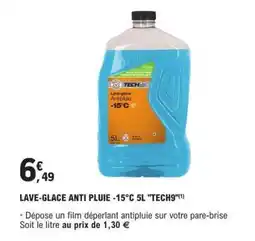 E.Leclerc LAVE-GLACE ANTI PLUIE -15°C 5L TECH9 offre