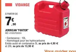E.Leclerc JERRICAN FOXTER offre