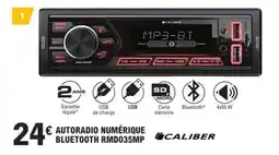 E.Leclerc Autoradio Numérique Bluetooth RMD035MP offre
