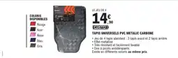 E.Leclerc TAPIS UNIVERSELS PVC METALIC CARBONE offre