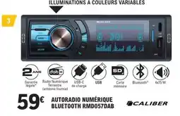 E.Leclerc Autoradio Numérique Bluetooth RMD057DAB offre