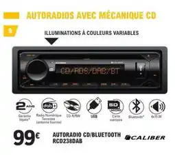E.Leclerc AUTORADIO CD/BLUETOOTH RCD238DAB offre
