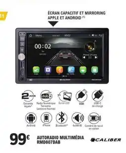 E.Leclerc AUTORADIO MULTIMÉDIA RMD807DAB offre