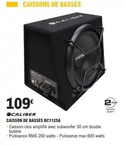 E.Leclerc CAISSON DE BASSES BC112SA offre