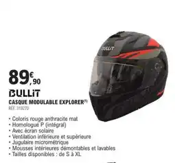 E.Leclerc BULLIT CASQUE MODULABLE EXPLORER offre
