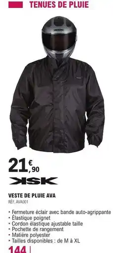 E.Leclerc VESTE DE PLUIE AVA offre
