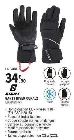 E.Leclerc GANTS HIVER OURAL2 offre