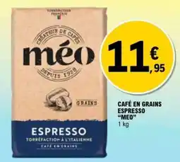 E.Leclerc Café en grains Espresso Méo offre