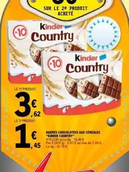 E.Leclerc KINDER COUNTRY offre