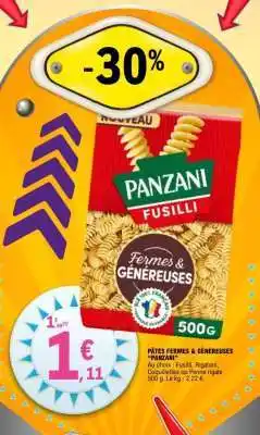 E.Leclerc Pâtes Fermes & Généreuses PANZANI offre