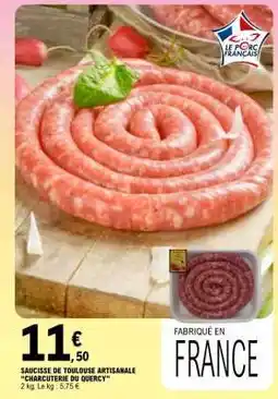 E.Leclerc Saucisse de Toulouse Artisanale 'Charcuterie du Quercy' offre