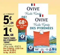 E.Leclerc Truite Fumée Des Pyrénées Ovive offre