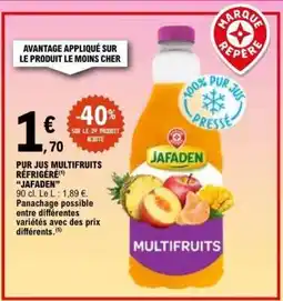 E.Leclerc PUR JUS MULTIFRUITS RÉFRIGÉRÉ JAFADEN offre