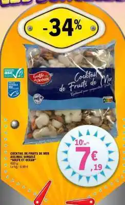 E.Leclerc COCKTAIL DE FRUITS DE MER ASC/MSC SURGELE 'GOLFE ET OCEAN' offre