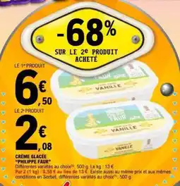 E.Leclerc CRÈME GLACÉE “PHILIPPE FAUR” offre