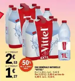 E.Leclerc Eau Minérale Naturelle Vittel offre
