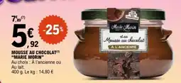 E.Leclerc Mousse Au Chocolat Marie Morin offre