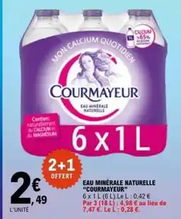 E.Leclerc Eau Minérale Naturelle Courmayeur offre