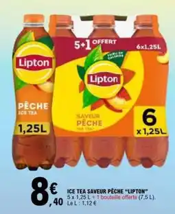 E.Leclerc ICE TEA SAVEUR PÊCHE 'LIPTON' offre