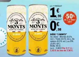 E.Leclerc Bière 3 Monts offre