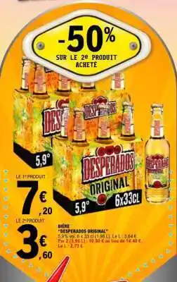 E.Leclerc BIÈRE “DESPERADOS ORIGINAL” offre