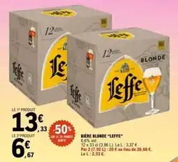 E.Leclerc Bière Blonde Leffe offre