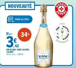 E.Leclerc VIN BLANC SANS ALCOOL “ICÔNE” offre