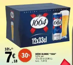 E.Leclerc Bière Blonde 1664 offre
