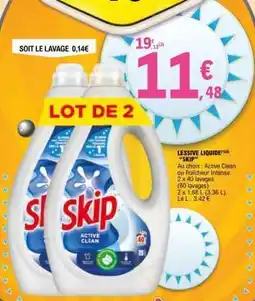 E.Leclerc LESSIVE LIQUIDE SKIP offre