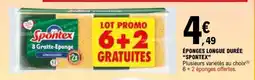 E.Leclerc ÉPONGES LONGUE DURÉE “SPONTEX” offre