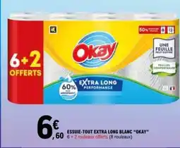 E.Leclerc ESSUIE-TOUT EXTRA LONG BLANC 'OKAY' offre