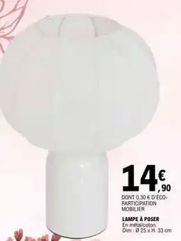 E.Leclerc Lampe à poser offre