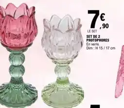 E.Leclerc SET DE 2 PHOTOPHORES offre